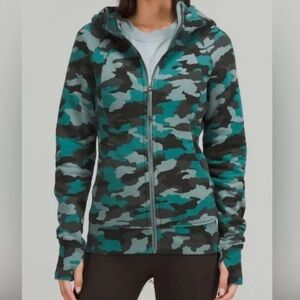 Lululemon camo scuba hoodie